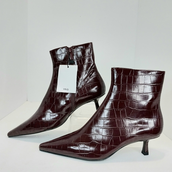 Mango Cobi Kitten Heel Ankle Boots, NWT, Size 38|US 8 - Picture 11 of 12